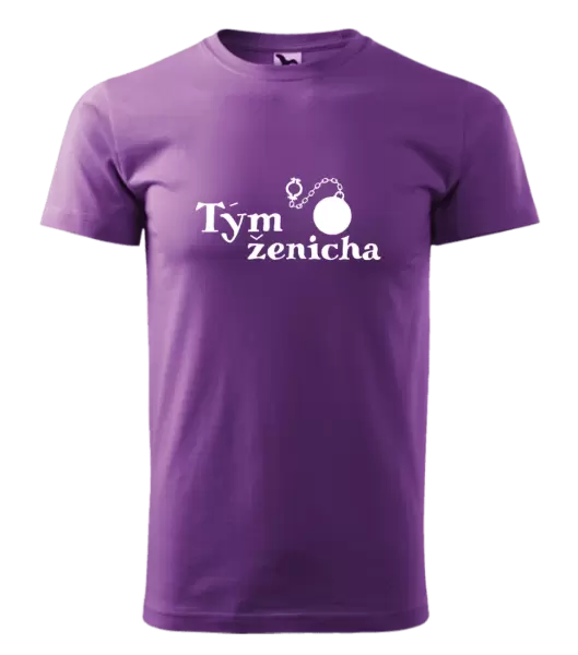 Pánské tričko Tým ženicha s koulí