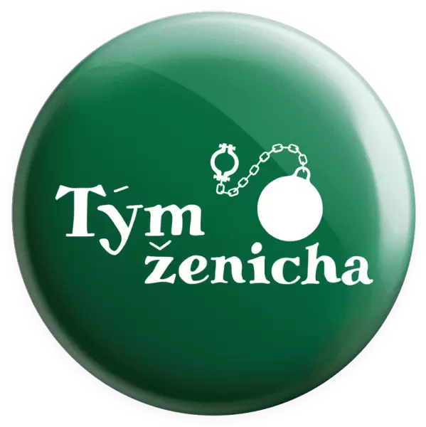 Placka Tým ženicha s koulí