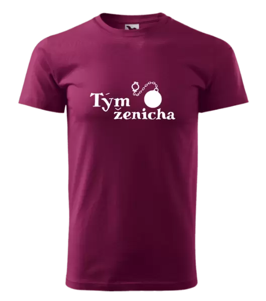 Pánské tričko Tým ženicha s koulí