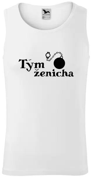 Pánské tílko Tým ženicha s koulí