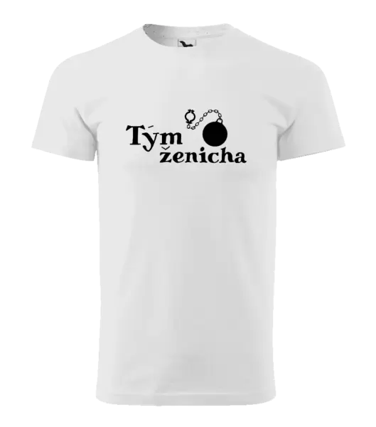 Pánské tričko Tým ženicha s koulí