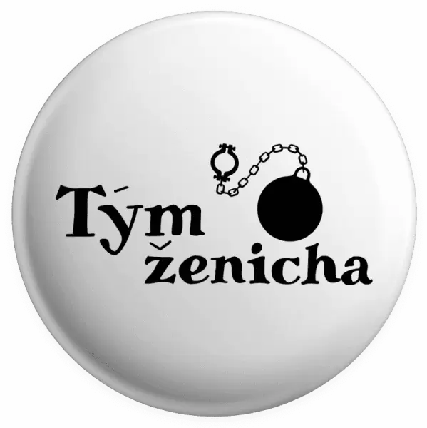 Placka Tým ženicha s koulí