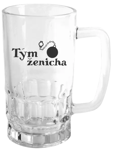 Půllitr Tým ženicha s koulí