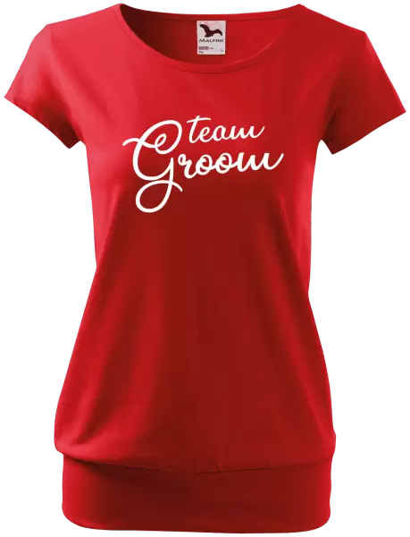 Dámské tričko Team Groom - nápis