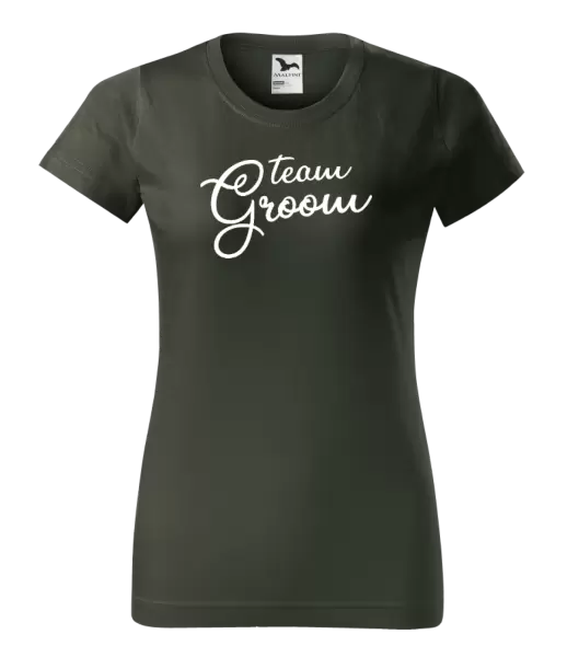 Dámské tričko Team Groom - nápis