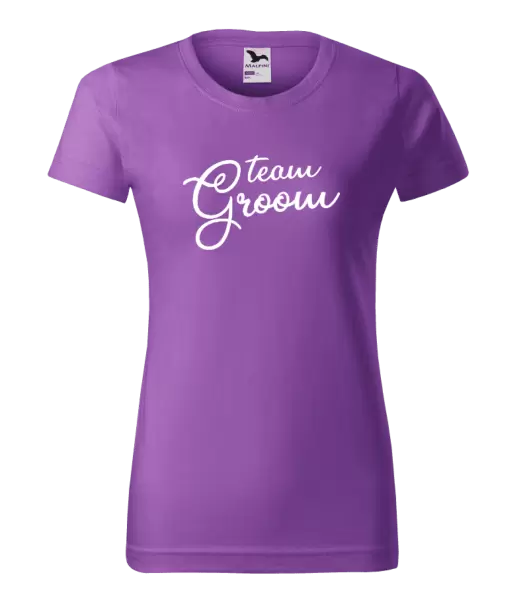 Dámské tričko Team Groom - nápis