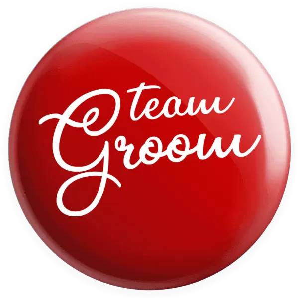 Placka Team Groom - nápis