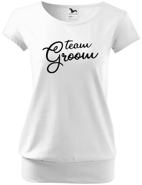 Dámské tričko Team Groom - nápis