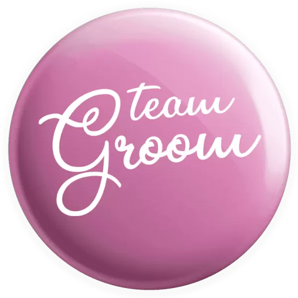 Placka Team Groom - nápis