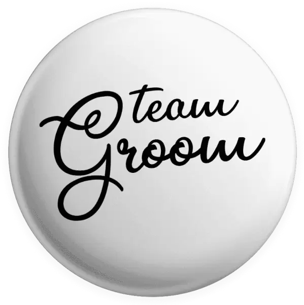 Placka Team Groom - nápis