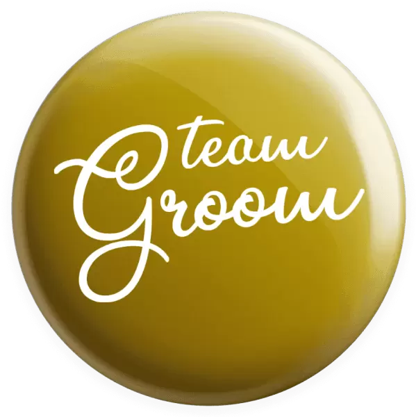 Placka Team Groom - nápis