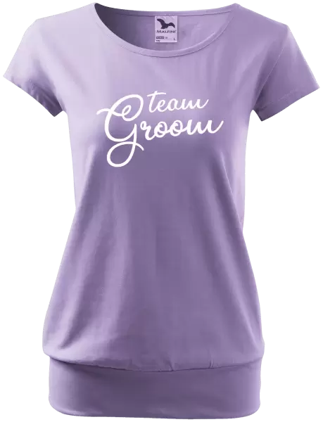 Dámské tričko Team Groom - nápis