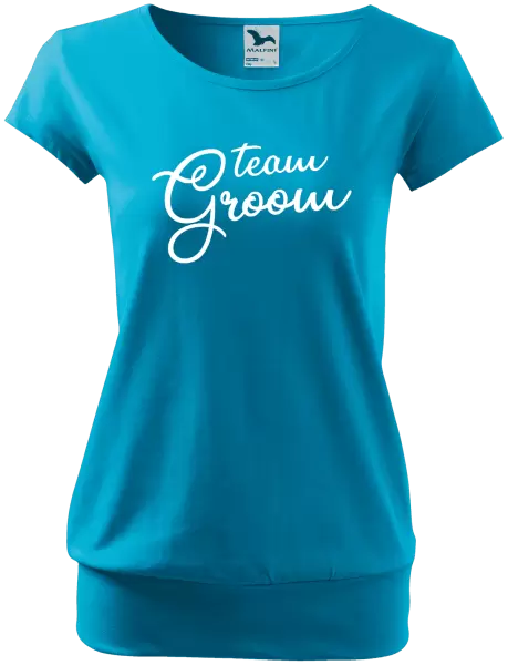Dámské tričko Team Groom - nápis