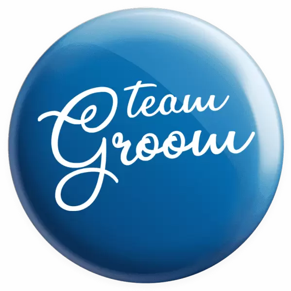 Placka Team Groom - nápis