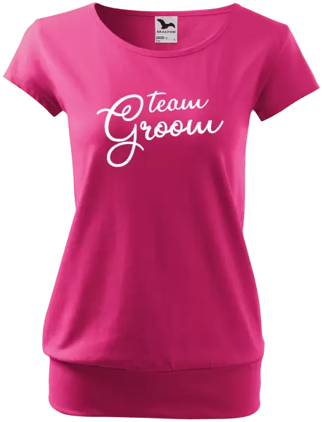 Dámské tričko Team Groom - nápis