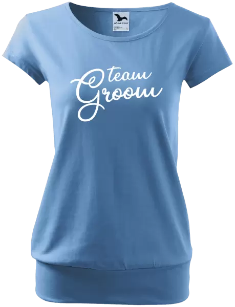 Dámské tričko Team Groom - nápis