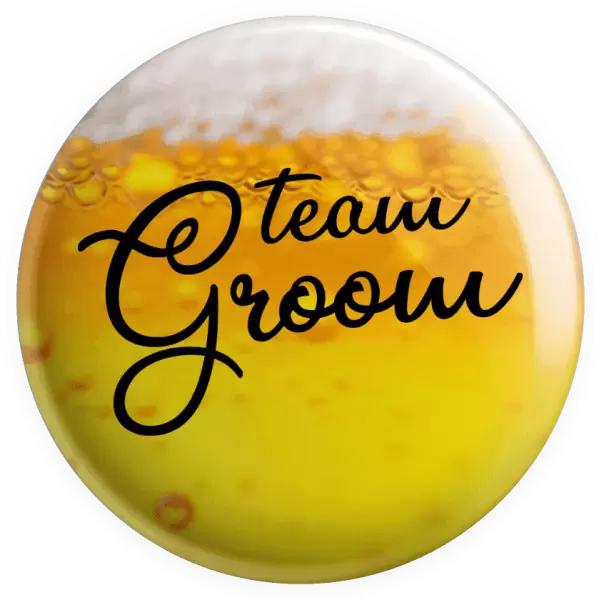 Placka Team Groom - nápis