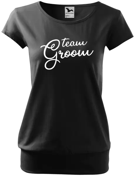 Dámské tričko Team Groom - nápis