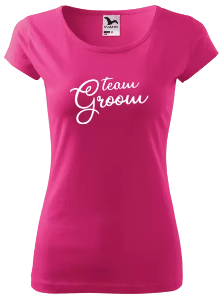 Dámské tričko Team Groom - nápis