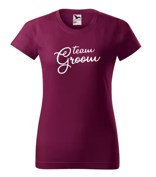 Dámské tričko Team Groom - nápis