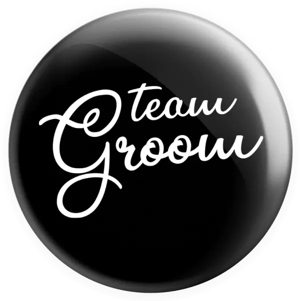 Placka Team Groom - nápis