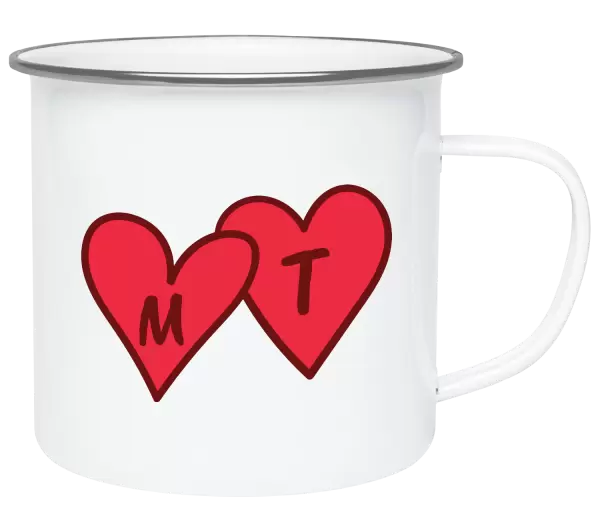 Plecháček Iniciály v srdíčku se jmény