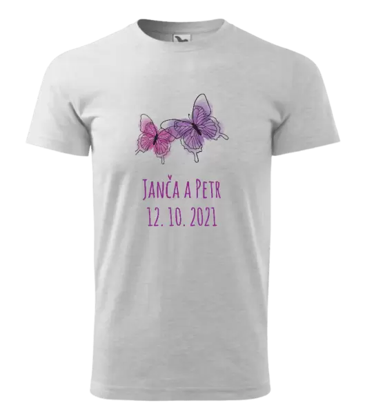 Pánské tričko Motýlci se jmény