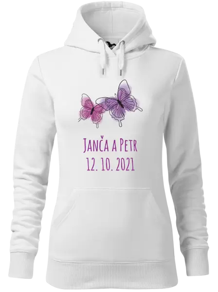 Dámská mikina Motýlci se jmény