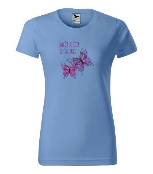 Dámské tričko Motýlci se jmény