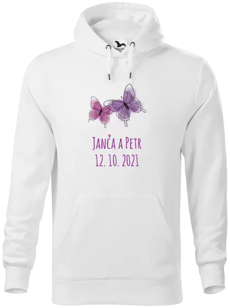 Pánská mikina Motýlci se jmény