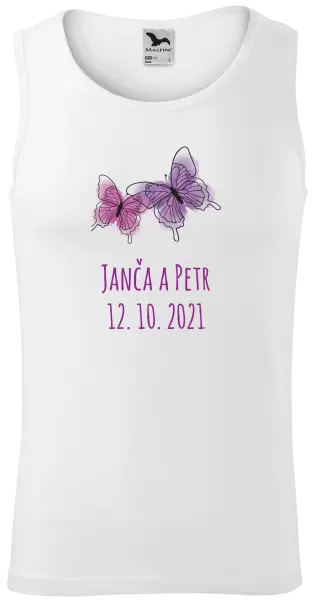 Pánské tílko Motýlci se jmény