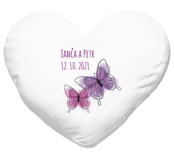 Polštář Motýlci se jmény