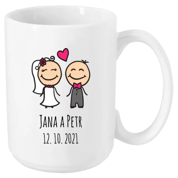 Hrnek Panáčci se jmény