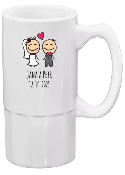 Půllitr Panáčci se jmény