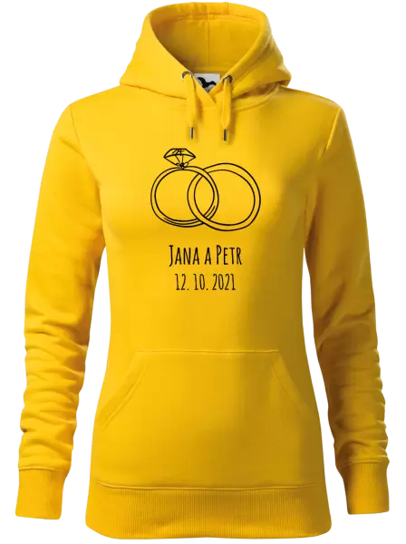 Dámská mikina Prsteny se jmény