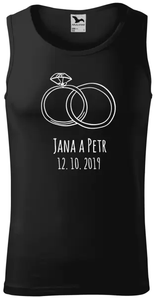 Pánské tílko Prsteny se jmény