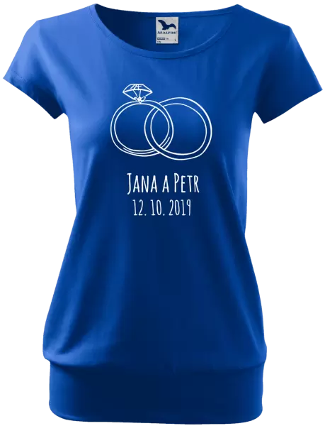 Dámské tričko Prsteny se jmény