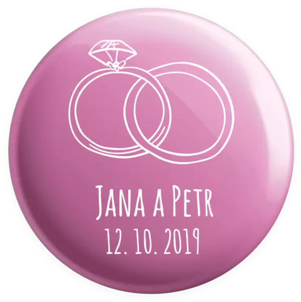 Placka Prsteny se jmény
