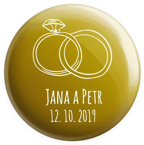 Placka Prsteny se jmény