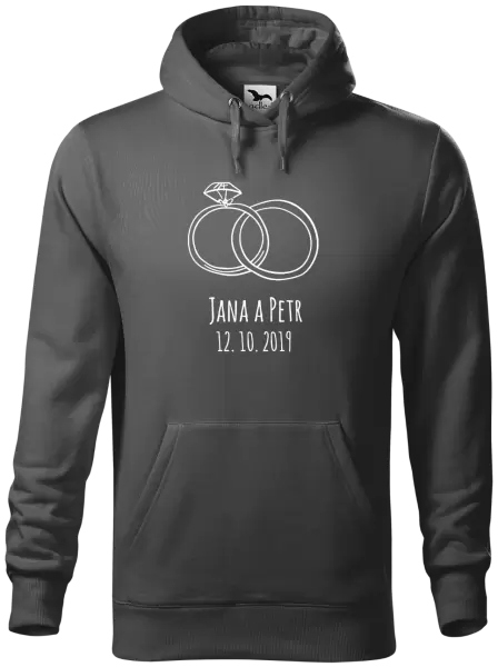 Pánská mikina Prsteny se jmény