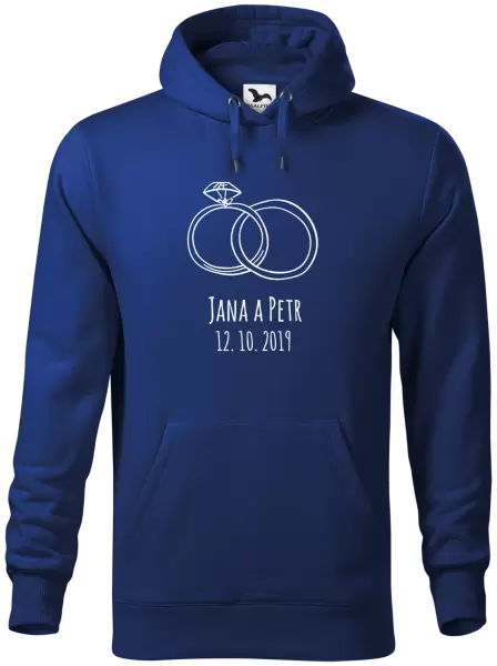 Pánská mikina Prsteny se jmény