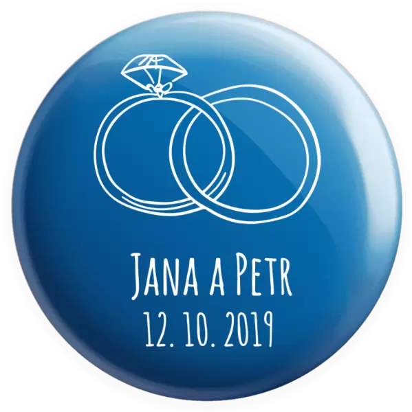 Placka Prsteny se jmény