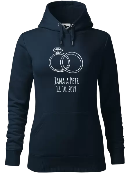 Dámská mikina Prsteny se jmény