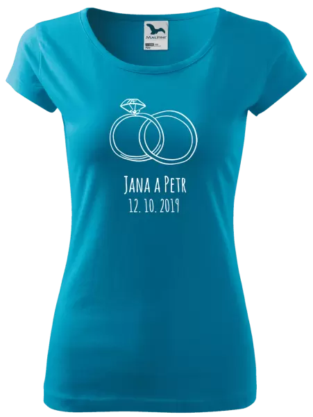 Dámské tričko Prsteny se jmény