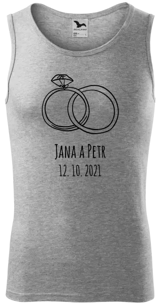Pánské tílko Prsteny se jmény