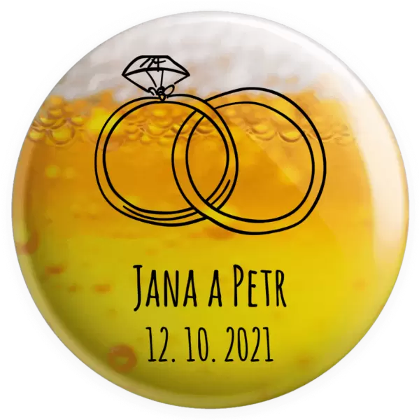 Placka Prsteny se jmény