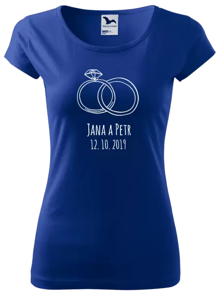 Dámské tričko Prsteny se jmény
