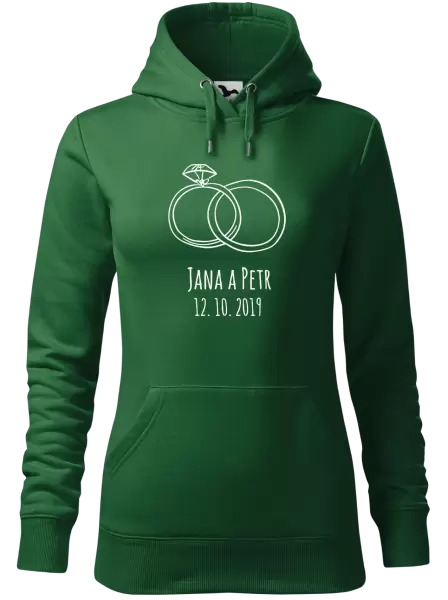Dámská mikina Prsteny se jmény