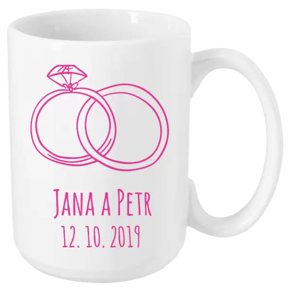 Hrnek Prsteny se jmény