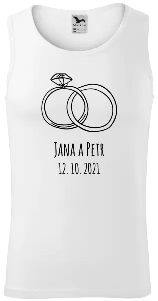 Pánské tílko Prsteny se jmény